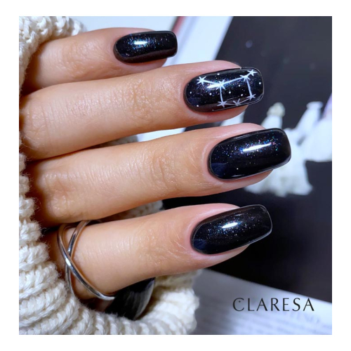 Claresa - Semi-permanenter Nagellack Soak off - Galaxy Black