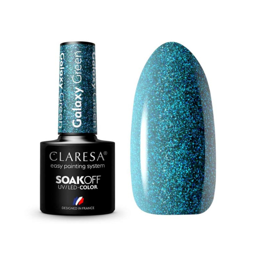Claresa - Semi-permanenter Nagellack Soak off - Galaxy Green
