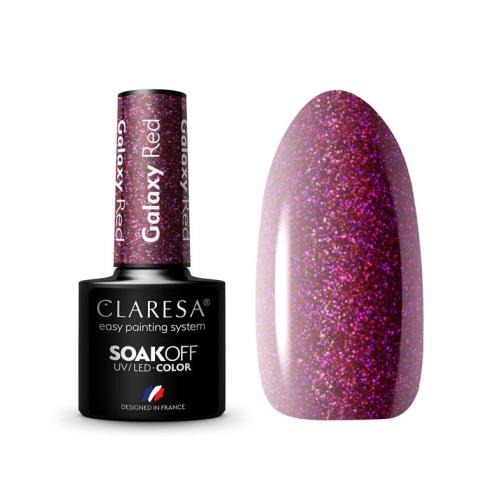 Claresa - Semi-permanenter Nagellack Soak off - Galaxy Red