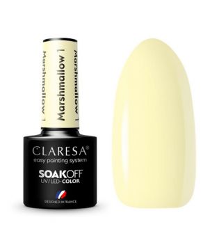Claresa – Semipermanenter Nagellack Soak off Marshmallow – 01
