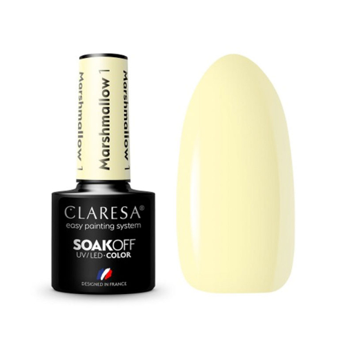 Claresa – Semipermanenter Nagellack Soak off Marshmallow – 01