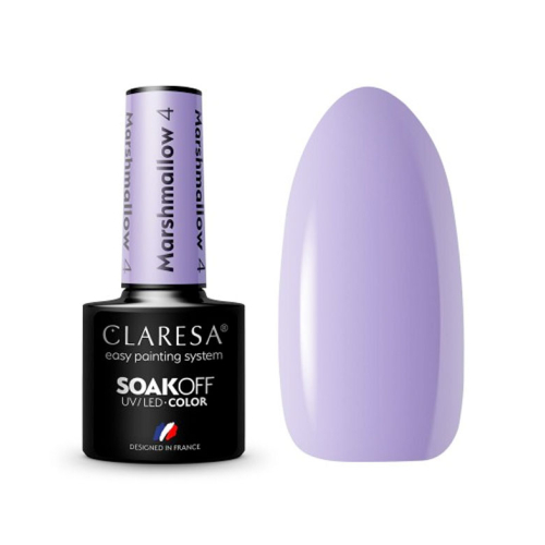 Claresa – Semipermanenter Nagellack Soak off Marshmallow - 04