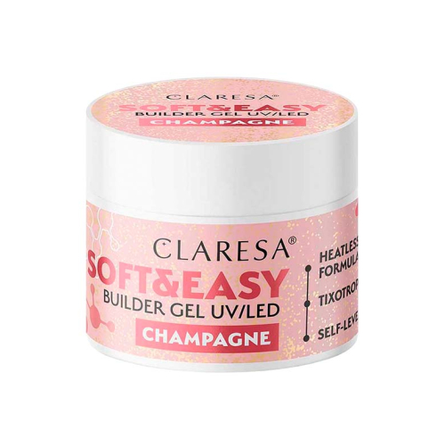 Claresa - Soft & Easy Aufbaugel - Champagner - 45 g