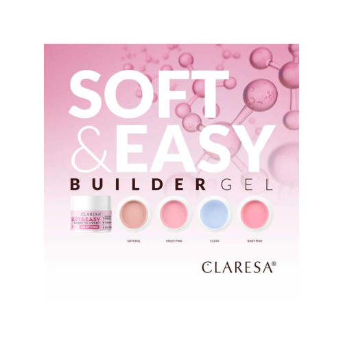 Claresa - Aufbaugel Soft & Easy - Clear - 90 g