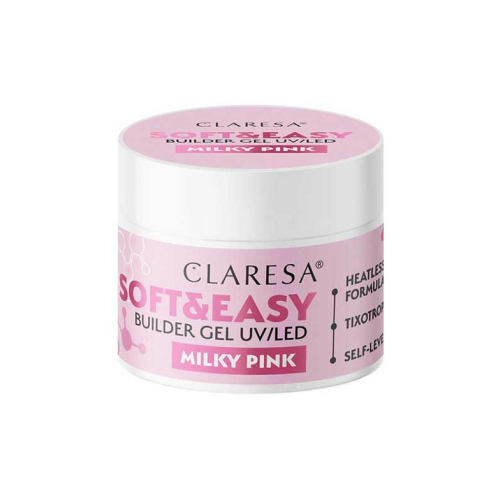 Claresa - Aufbaugel Soft & Easy - Milky pink - 45 g