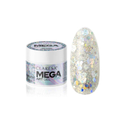 Claresa – Nageldekorationsgel Megastar – Silver Flicker
