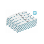 Claresa - Pack mit 50 Halbmond-Nagelfeilen 80/100