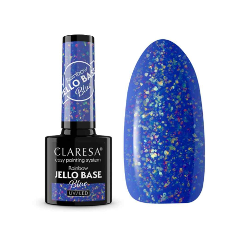 Claresa - *Rainbow Jello Base* - Semipermanenter Nagellack - Blau