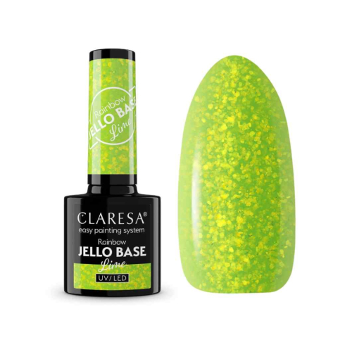 Claresa - *Rainbow Jello Base* - Semipermanenter Nagellack - Lime