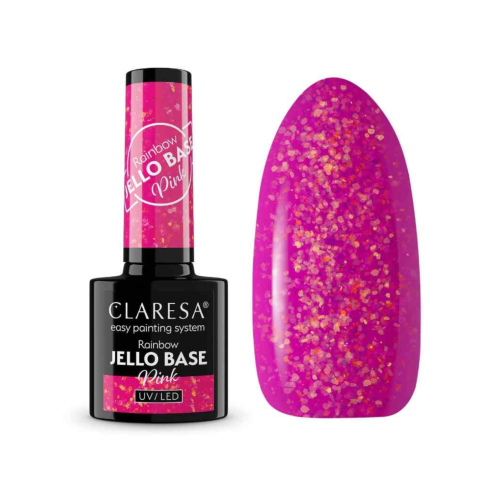 Claresa - *Rainbow Jello Base* - Semipermanenter Nagellack - Pink
