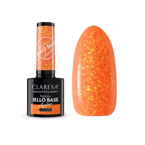 Claresa – *Rainbow Jello Base* - Semipermanenter Nagellack – Amber