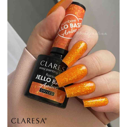 Claresa – *Rainbow Jello Base* - Semipermanenter Nagellack – Amber