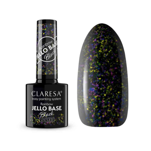 Claresa - *Rainbow Jello Base* - Semipermanenter Nagellack – Black