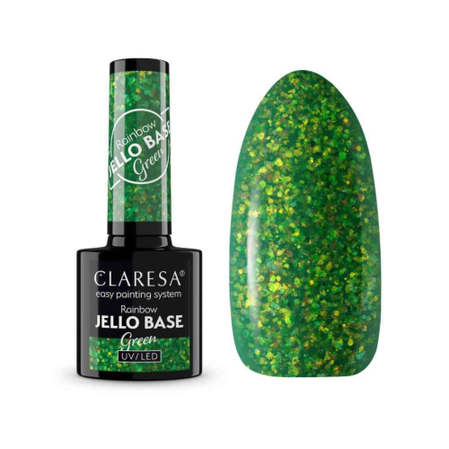 Claresa - *Rainbow Jello Base* - Semipermanenter Nagellack - Green