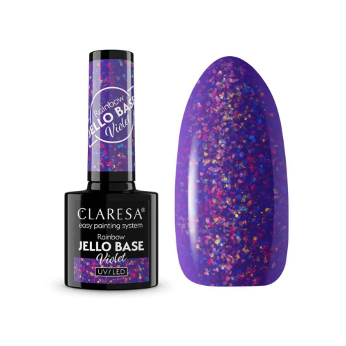 Claresa - *Rainbow Jello Base* - Semipermanenter Nagellack - Violet