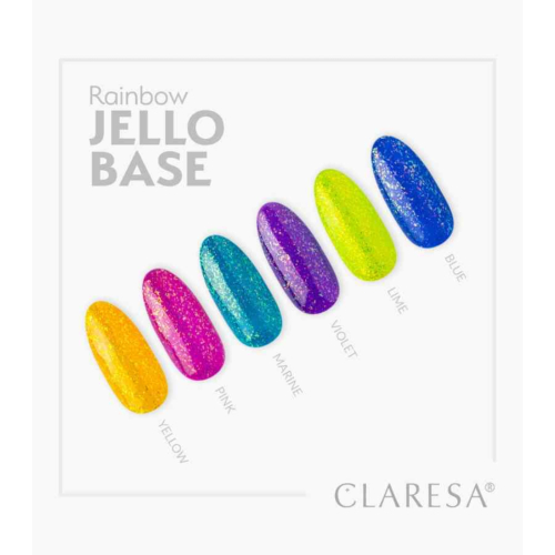 Claresa - *Rainbow Jello Base* - Semipermanenter Nagellack - Violet