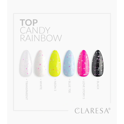 Claresa – Semi-permanenter Überlack No Wipe – Candy Rainbow