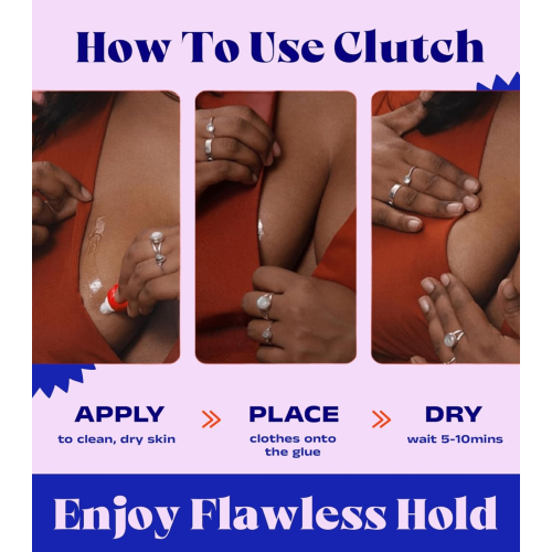CLUTCH Glue - Transparenter Kleber für den Körper