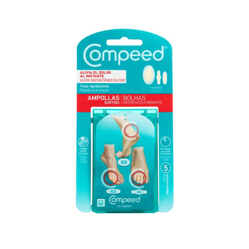 Compeed - Ampullen 3 Größen - 5 Verbände