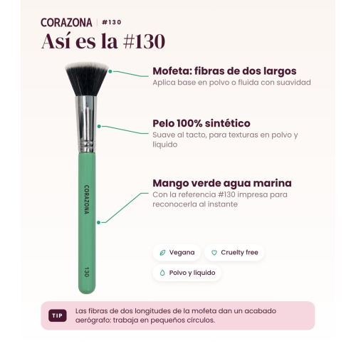 CORAZONA - Mehrzweck-Make-up-Pinsel - 130