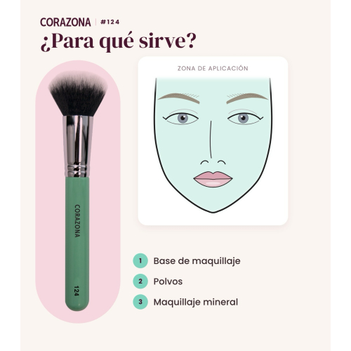 CORAZONA - Makeup Foundation-Pinsel - 124