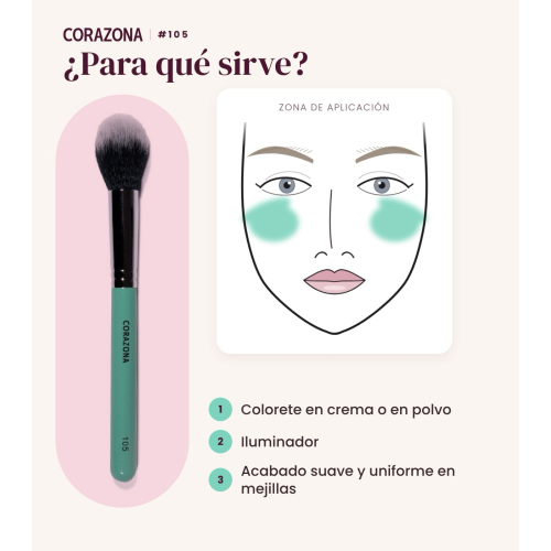 CORAZONA - Multifunktions-Rouge-Pinsel - 105