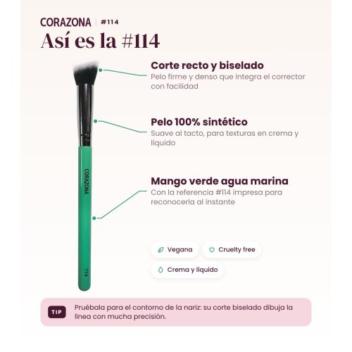 CORAZONA - Concealer-Pinsel - 114