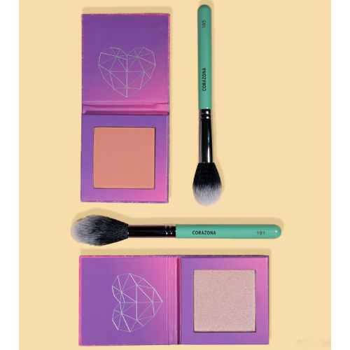 CORAZONA - Highlighter- und Rougepinsel - 101