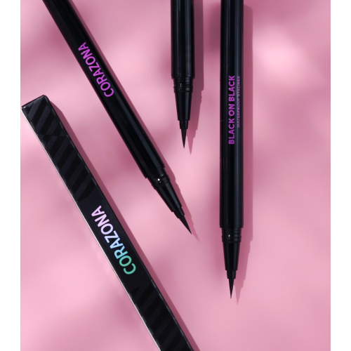 CORAZONA – Wasserfester Eyeliner Black on Black