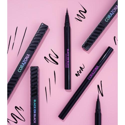 CORAZONA – Wasserfester Eyeliner Black on Black