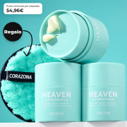 CORAZONA - Pack 3 Abschminkbalsame Heaven mit wiederverwendbarem Reinigungspad für vegane und tierversuchsfreie Gesichtsreinigung