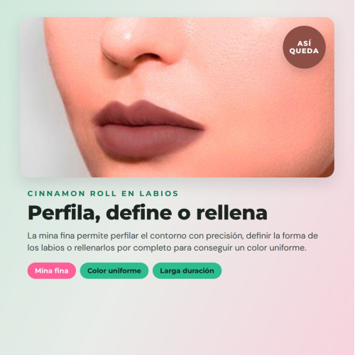 CORAZONA Pack 3 Profilierer Cinnamon Roll The Limit Lip Liner cremige Textur hohe Pigmentierung mattes Finish automatisches Format vegan tierversuchsfrei