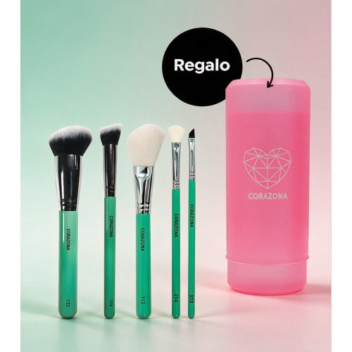 CORAZONA - Pack essenzielle Pinsel + Geschenkkanister