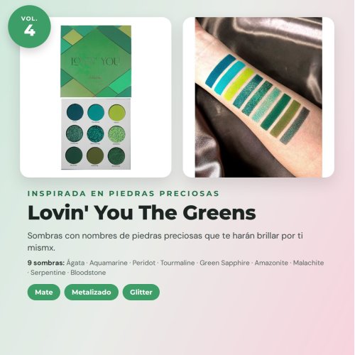 CORAZONA Pack von Lidschattenpaletten Total Lovin' You 4 Vegane und Tierversuchsfreie Paletten mit jeweils 9 Farben in matten, metallischen und Glitzer-Tönen
