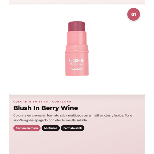 CORAZONA - Duo-Paket Rouge Blush In Berry Wine + Honey Rose
