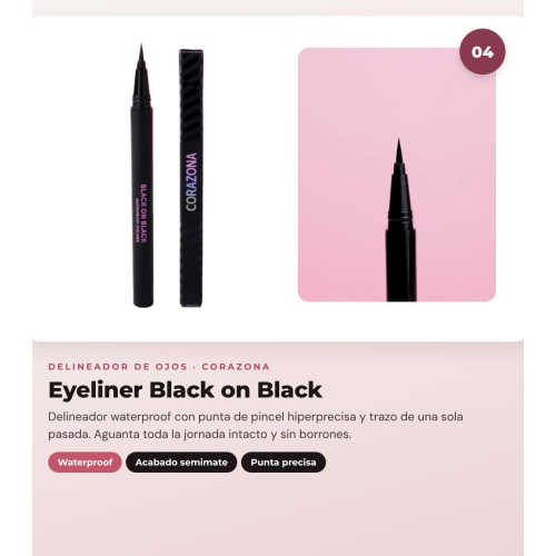 CORAZONA - Komplettes Look-Paket Livin' by Ratolina - Lidschattenpalette + 2 Pinsel + Eyeliner + Lippenkonturenstift