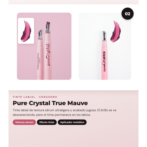 CORAZONA - Trio-Pack Lippen mit The Limit Dark Mauve, Pure Crystal True Mauve und Gloss Up Icy Kiss