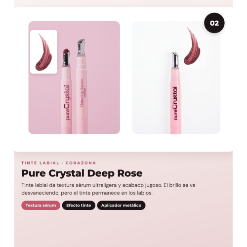CORAZONA - Trio-Pack Lippen mit The Limit Rose Tea, Pure Crystal Deep Rose und Gloss Up Icy Kiss