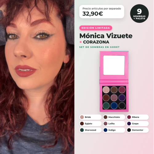 CORAZONA - Personalisierte Lidschattenpalette Monica Vizuete