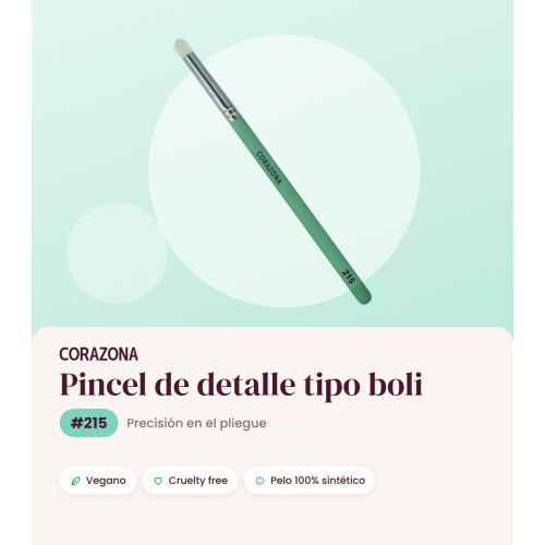 CORAZONA - Lidschatten Pinsel - 215