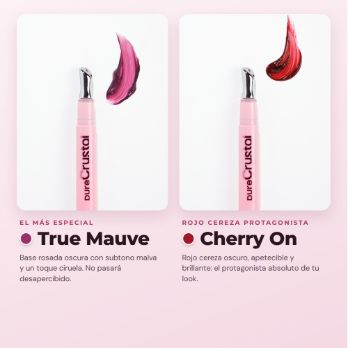 CORAZONA - Set Pure Crystal Tinted Lip Serum Edition Limitée - 6 Tintes Labiales Sérum mit Metallapplikator Kühleffekt - Glossy-Finish und langanhaltende Tönung