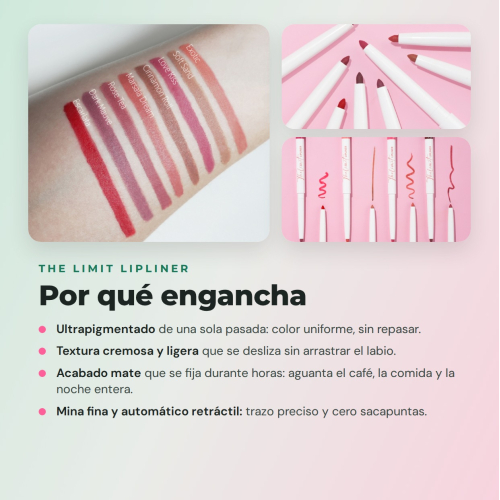 CORAZONA The Limit Full Set  | 8 Ultrapigmentierte Lippenkonturenstifte mit cremiger Textur und mattem Finish Cruelty Free Vegan