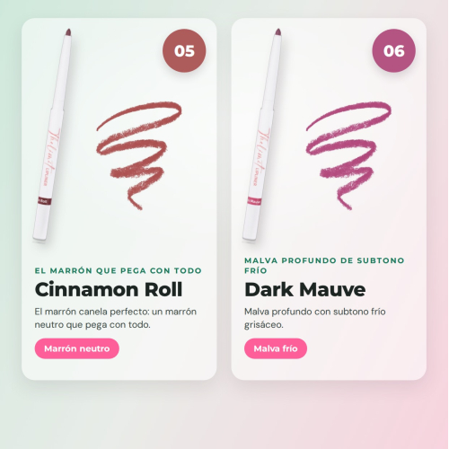 CORAZONA The Limit Full Set  | 8 Ultrapigmentierte Lippenkonturenstifte mit cremiger Textur und mattem Finish Cruelty Free Vegan