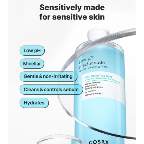 COSRX - Reinigendes Mizellenwasser mit Niacinamid Low PH