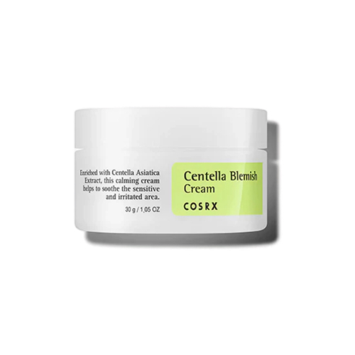 COSRX – Anti-Unreinheiten-Gesichtscreme Centella Blemish Cream – Empfindliche und zu Akne neigende Haut
