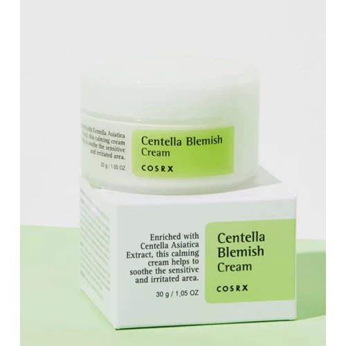 COSRX – Anti-Unreinheiten-Gesichtscreme Centella Blemish Cream – Empfindliche und zu Akne neigende Haut