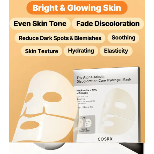 COSRX - 3er-Pack aufhellende Gesichtsmasken The Alpha-Arbutin