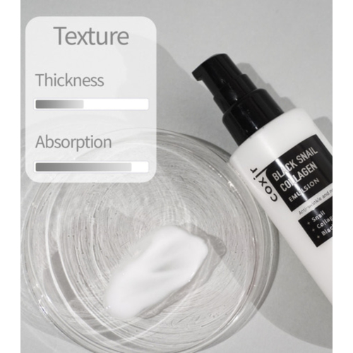 COXIR - Feuchtigkeitsspendende Emulsion Black Snail Collagen