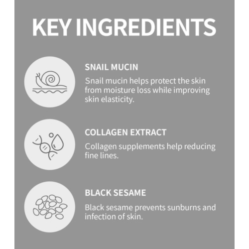 COXIR - Feuchtigkeitsspendende Emulsion Black Snail Collagen
