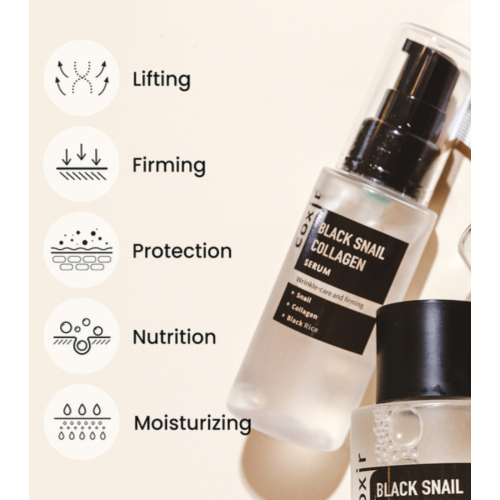 COXIR - Feuchtigkeitsspendende Emulsion Black Snail Collagen